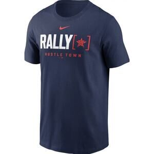 Nike Boys Houston Astros Rally‎ Home Graphic T-Shirt in Midnight Navy XLarge $28